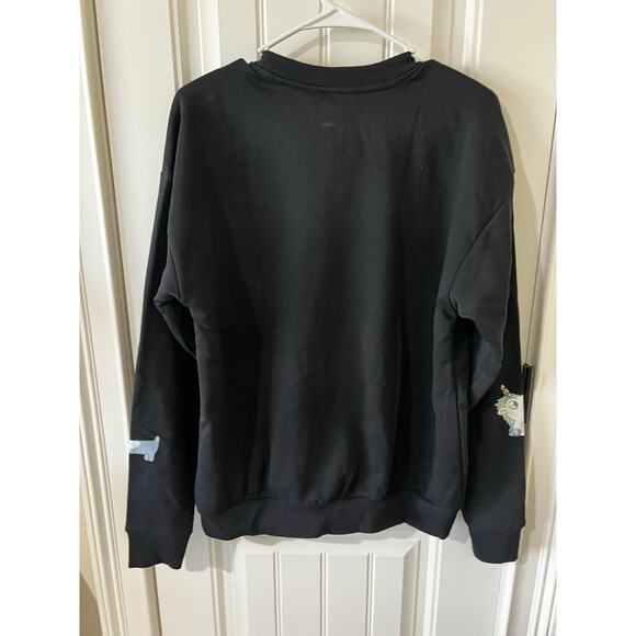 Bluey Adult Unisex M Long Sleeve Sweatshirt Black Dogs Bingo Pom Pom Unicorse - Picture 13 of 15